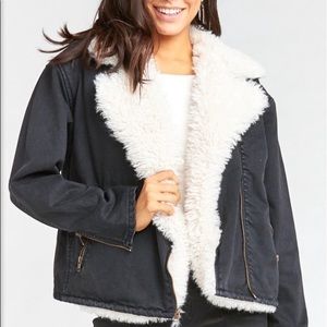 Show Me Your MuMu Karson Denim Jacket Washed Black